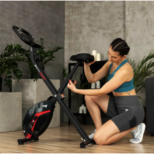 Велотренажер  Hop-Sport HS-3020X Quest X-Bike Black-Red - фото №7